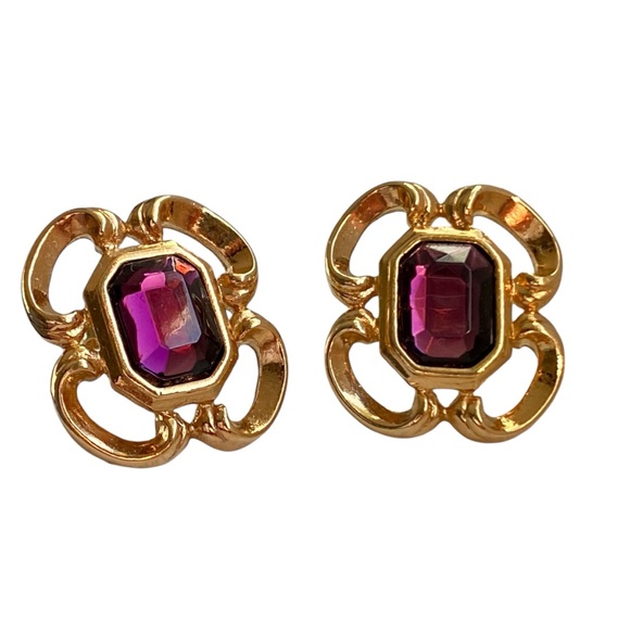 Signed Demi-Elegant Parure Brooch & Earring Set - Picture 5 of 12